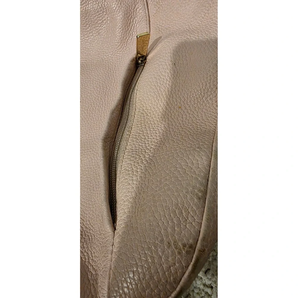 Hobo Bag Michael Kors Pebbled Leather Gold Hardware Womens Pink 35S6GEQL3L